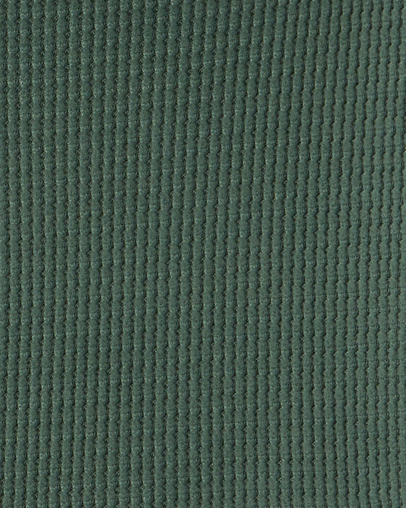 Girls 2-Piece Thermal Hoodie & Jogger Set - Green