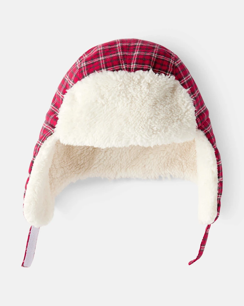 Boys Plaid Trapper Hat