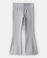 Girls Microfleece Flare Pants - Grey