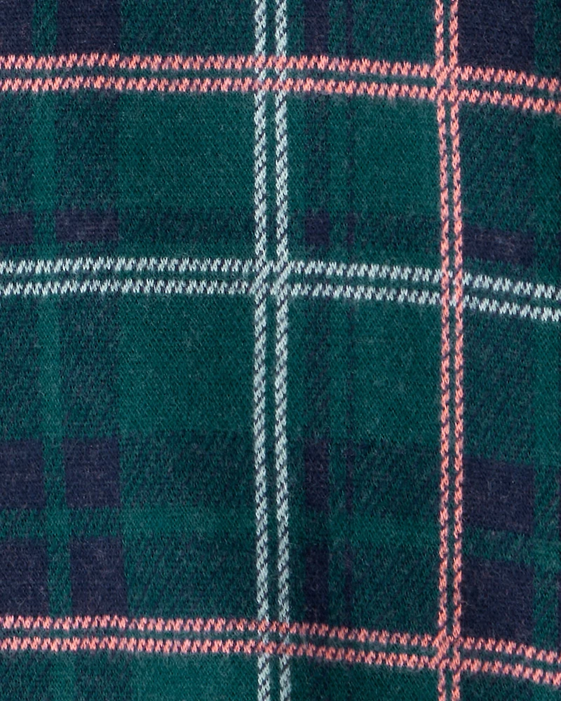 Toddler Boy Plaid Button-Down Shirt - Green