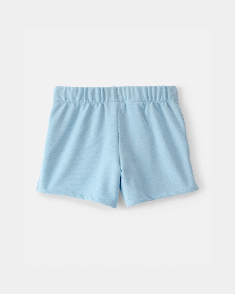 Toddler Girl French Terry Shorts - Blue