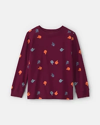 Boys Gameday Long-Sleeve T-Shirt - Burgundy