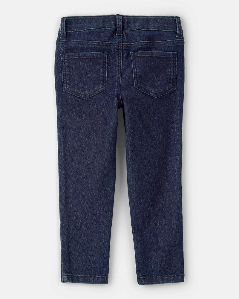 Toddler Dark Blue Wash Skinny-Leg Jeans