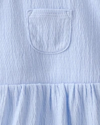 Baby Girl 2-Piece Jumper Dress Set - Blue