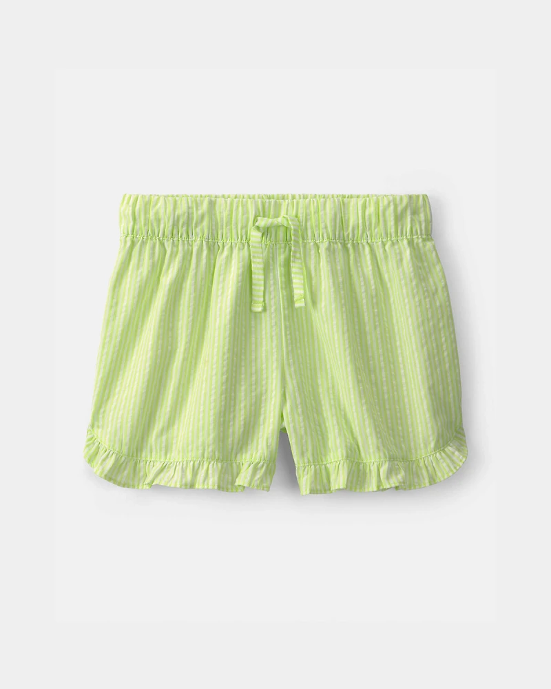 Girls Ruffle-Trim Shorts