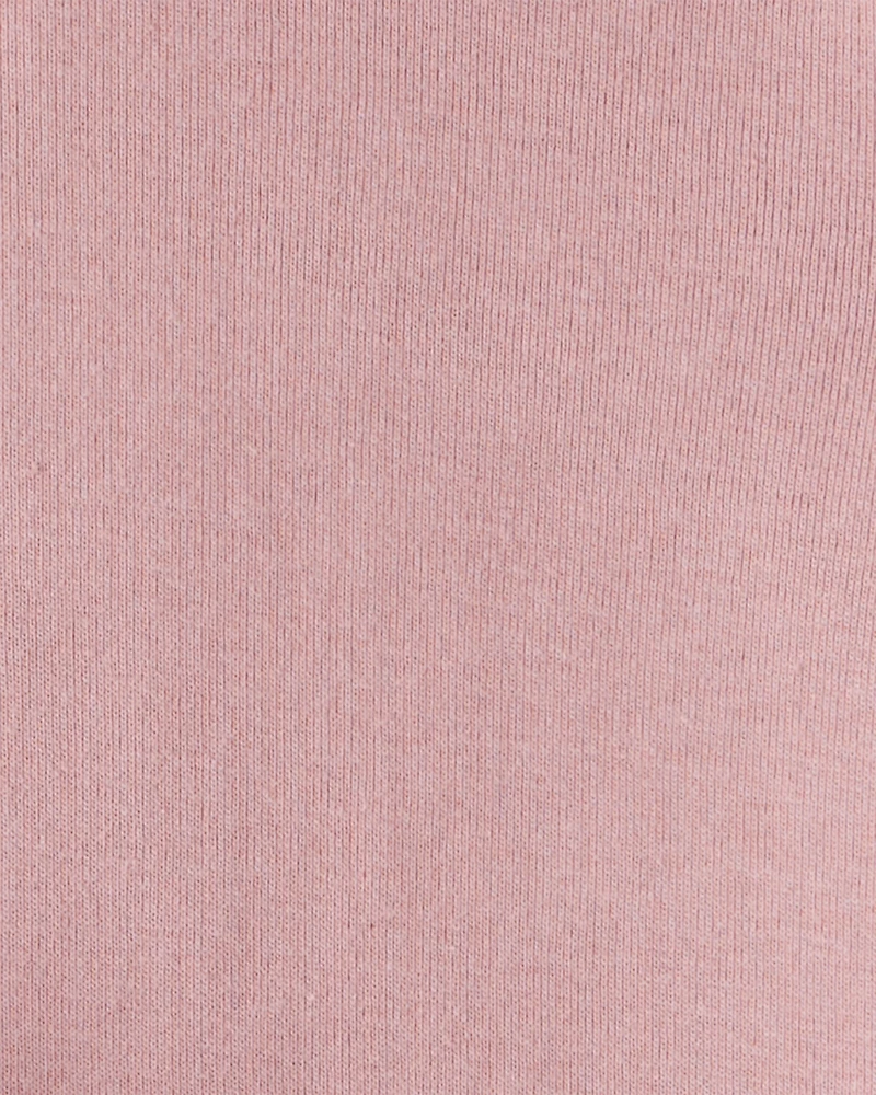 Baby Girl 3-Piece Fair Isle Sherpa Vest Outfit Set - Pink