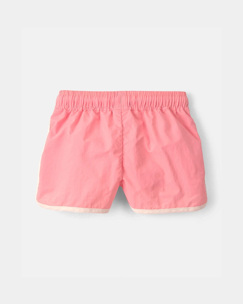 Baby Girl Colorblock Active Shorts - Pink