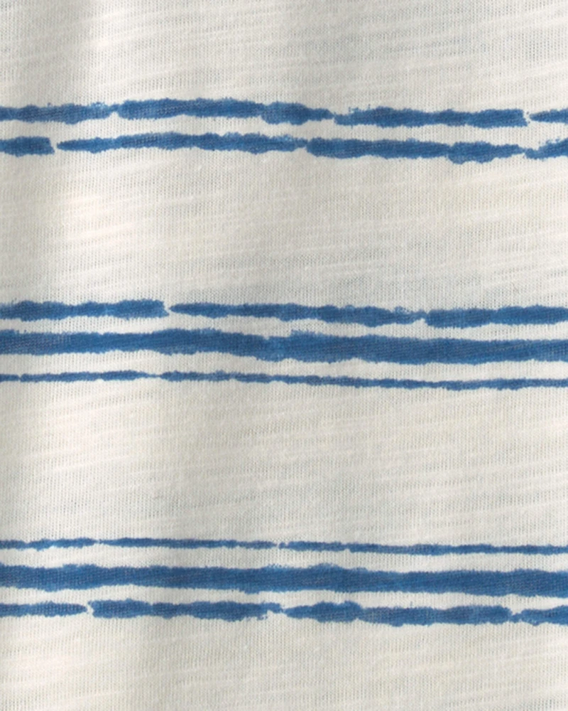Baby Boy Striped Bodysuit - Blue/Ivory