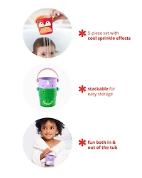 Zoo Stack & Pour Buckets Baby Bath Toy