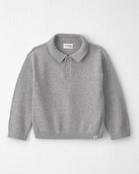 Toddler Boy Organic Cotton Sweater Knit Polo