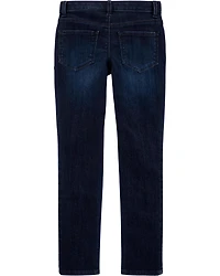 Kid Dark Wash Slim-Fit Skinny-Leg Jeans