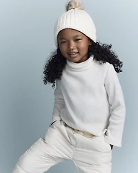 Toddler Girl Turtleneck Long-Sleeve Top - Cream