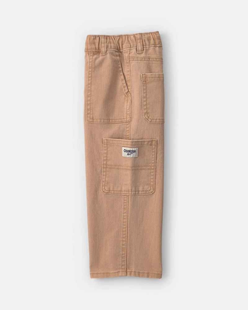 Toddler Boy Carpenter Pants - Brown