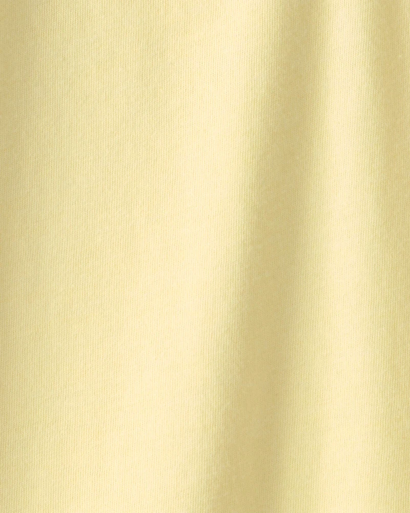 Boys Solid Henley T-Shirt - Yellow