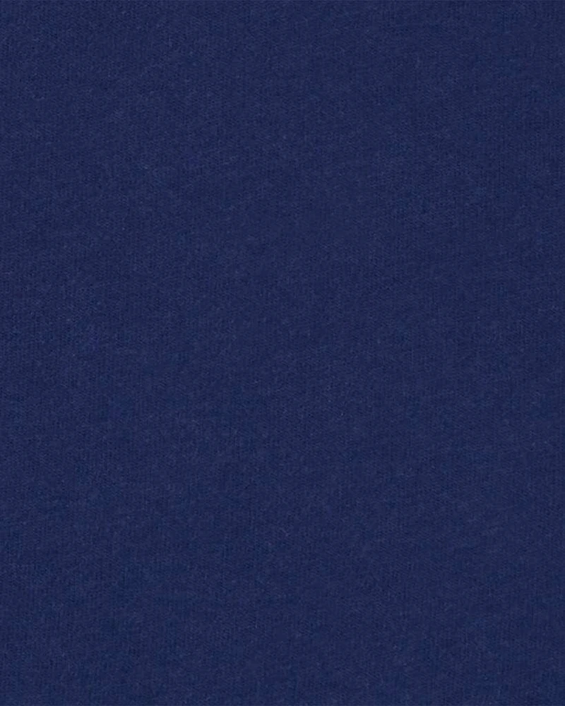 Baby Boy Plaid Polo Shirt & Short Set - Navy Blue