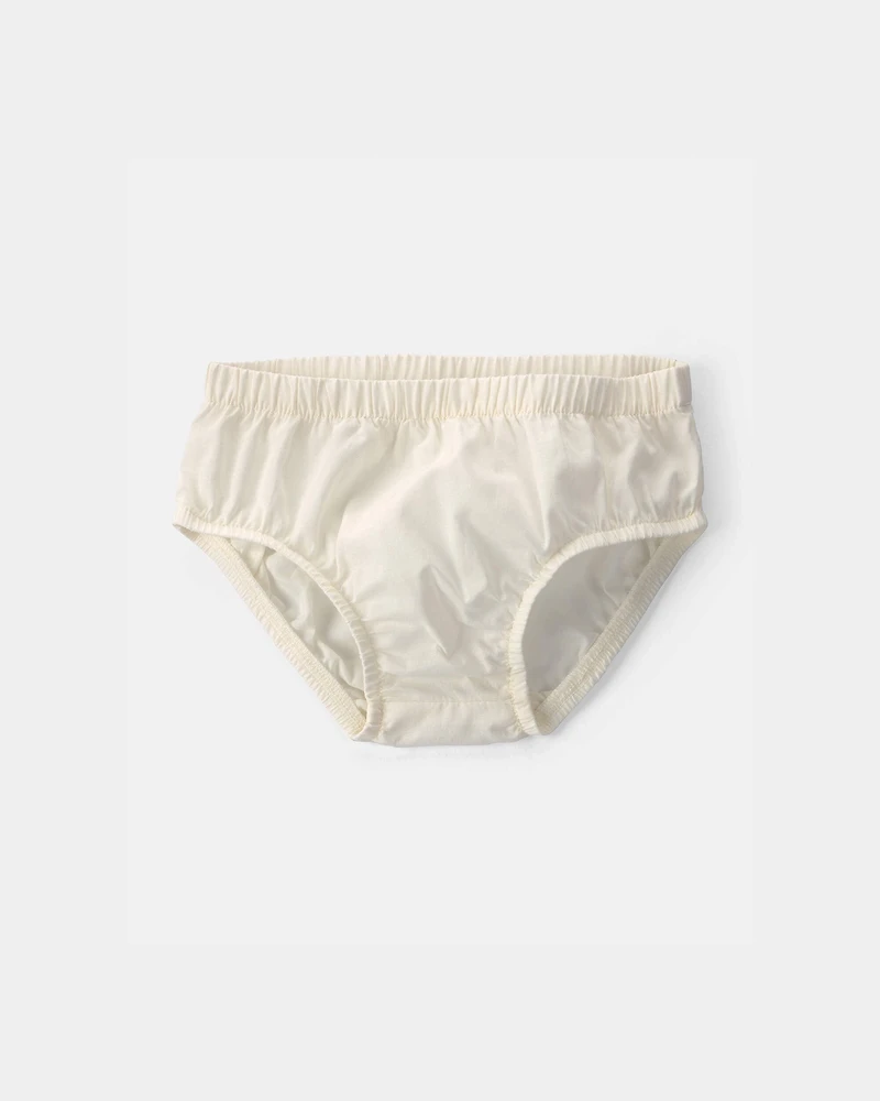 Baby Girl Floral Seersucker Dress - Cream/Red