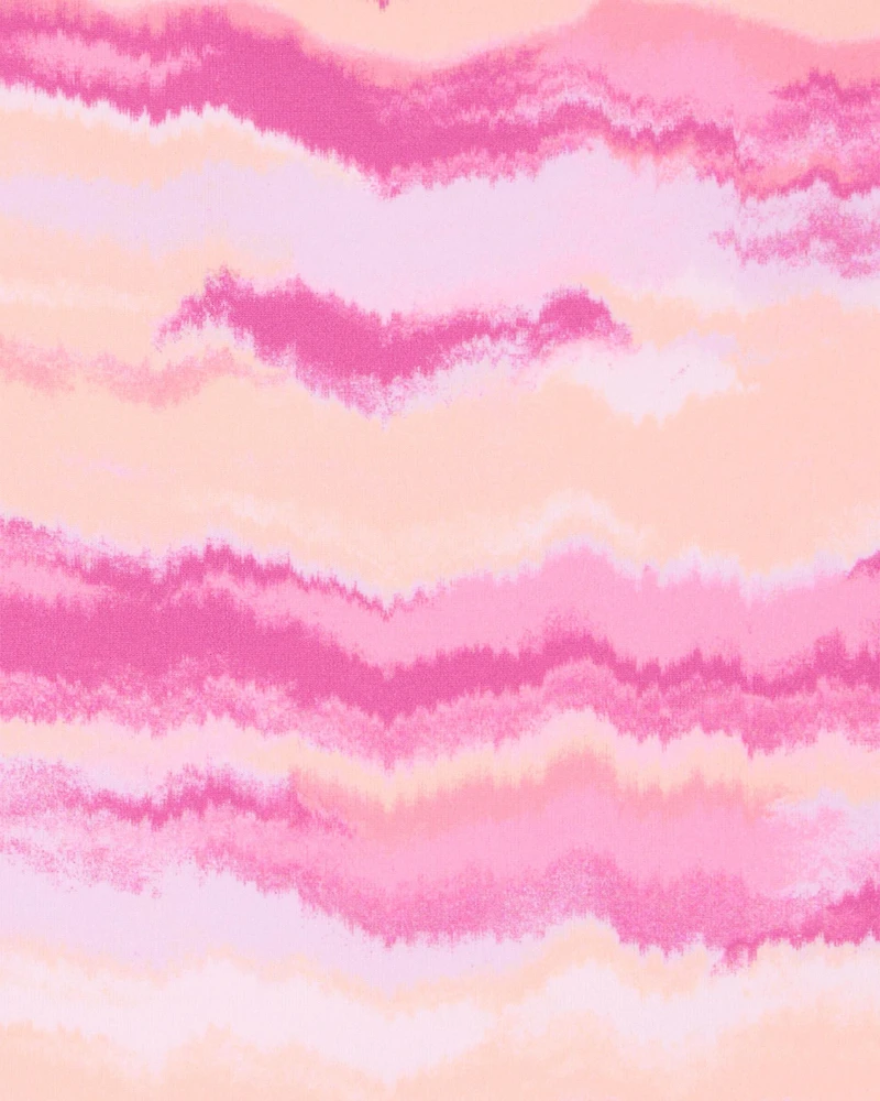 Kid Tie-Dye Print Sleeveless Tank - Pink