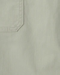 Girls Straight-Leg Cargo Pants - Green