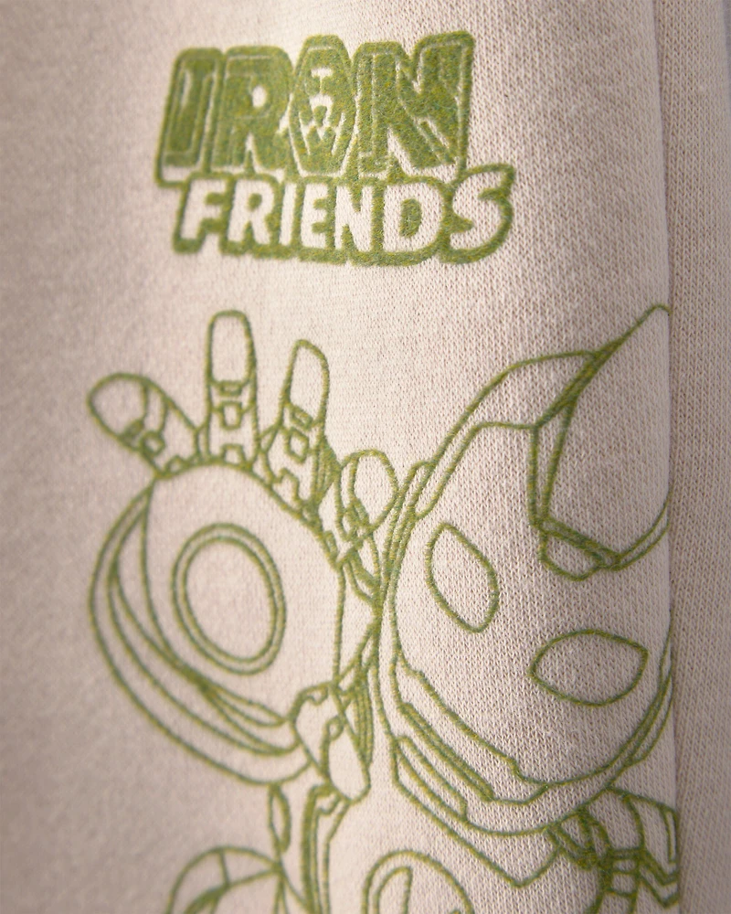 Toddler Boy ©Marvel Iron Man French Terry Joggers - Brown