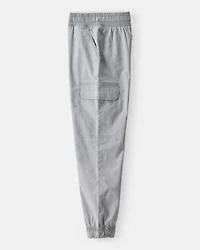 Boys Cotton Fashion Cargo Pants - Grey