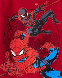 Boys 2-Piece Spider-Man Outfit Set - Red/Black