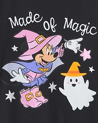 Toddler Girl Disney© Halloween Graphic Tee - Black