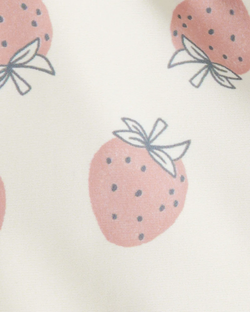 Toddler Girl Recycled Strawberry-Print Swimsuit