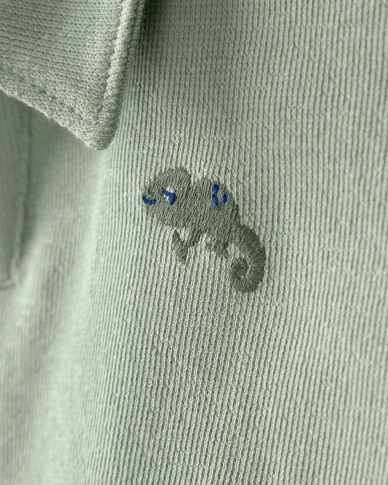 Toddler Boy 2-Piece Top & Short Set - Green