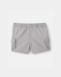 Baby Boy Cargo Pocket Shorts - Grey