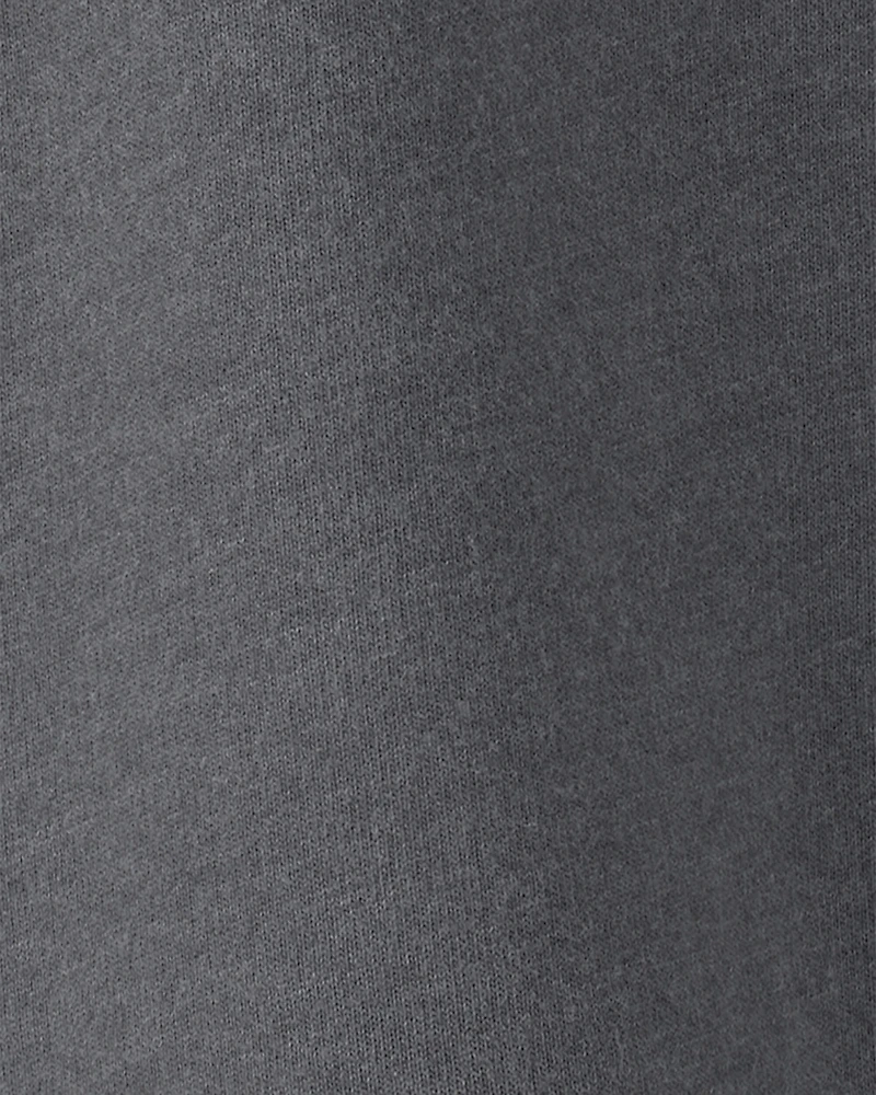 Toddler Boy French Terry Zipper Pullover Sweatshirt - Grey