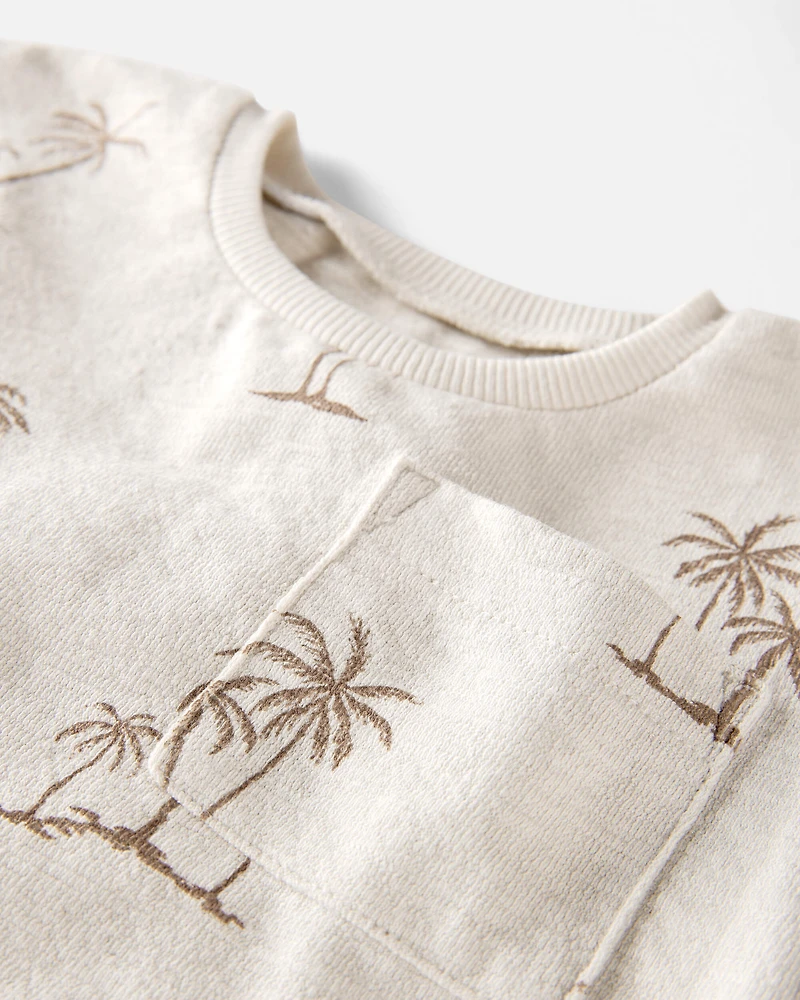 Baby 2-Piece Palm Tree Print Set Made with Organic Cotton