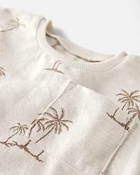 Baby 2-Piece Palm Tree Print Set Made with Organic Cotton