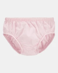 Baby Textured Babydoll Dress- Pink