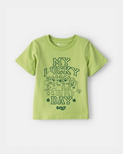 Toddler St. Patrick's Day Bluey™ Graphic Tee - Green
