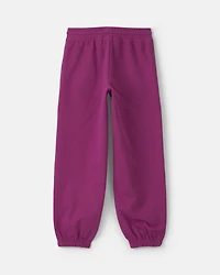 Girls French Terry Joggers - Purple