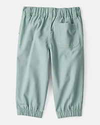 Baby Boy 2-Piece Plaid Cotton Long-Sleeve Tee & Pant Set - Brown/Green