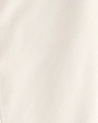 Toddler Girl French Terry Wide-Leg Active Pants - Ivory