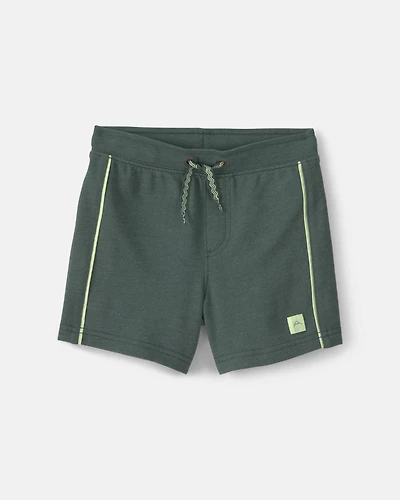 Toddler Boy French Terry Shorts - Olive Green