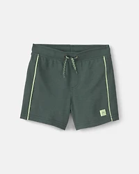 Toddler Boy French Terry Shorts - Olive Green
