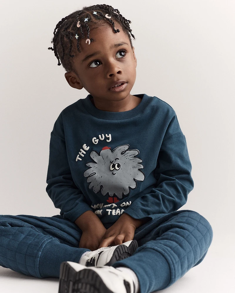 Toddler No-Seam Jogger Pant - Deep Teal
