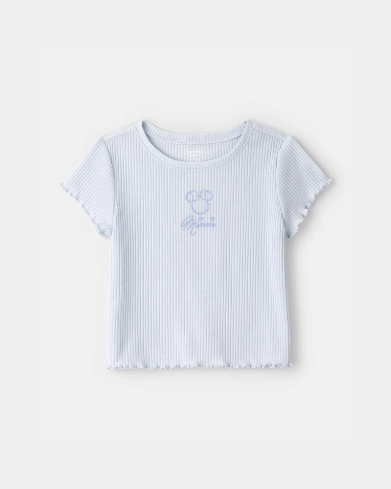 Toddler Girl 2-Piece Disney© Minnie Mouse Short-Sleeve Pajama Set - Blue