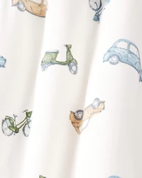 Baby Boy 2-Way Zip Cars PurelySoft Wearable Blanket - Ivory
