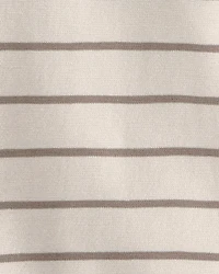 Toddler 2-Piece Organic Cotton Top & Short Set in Stripes