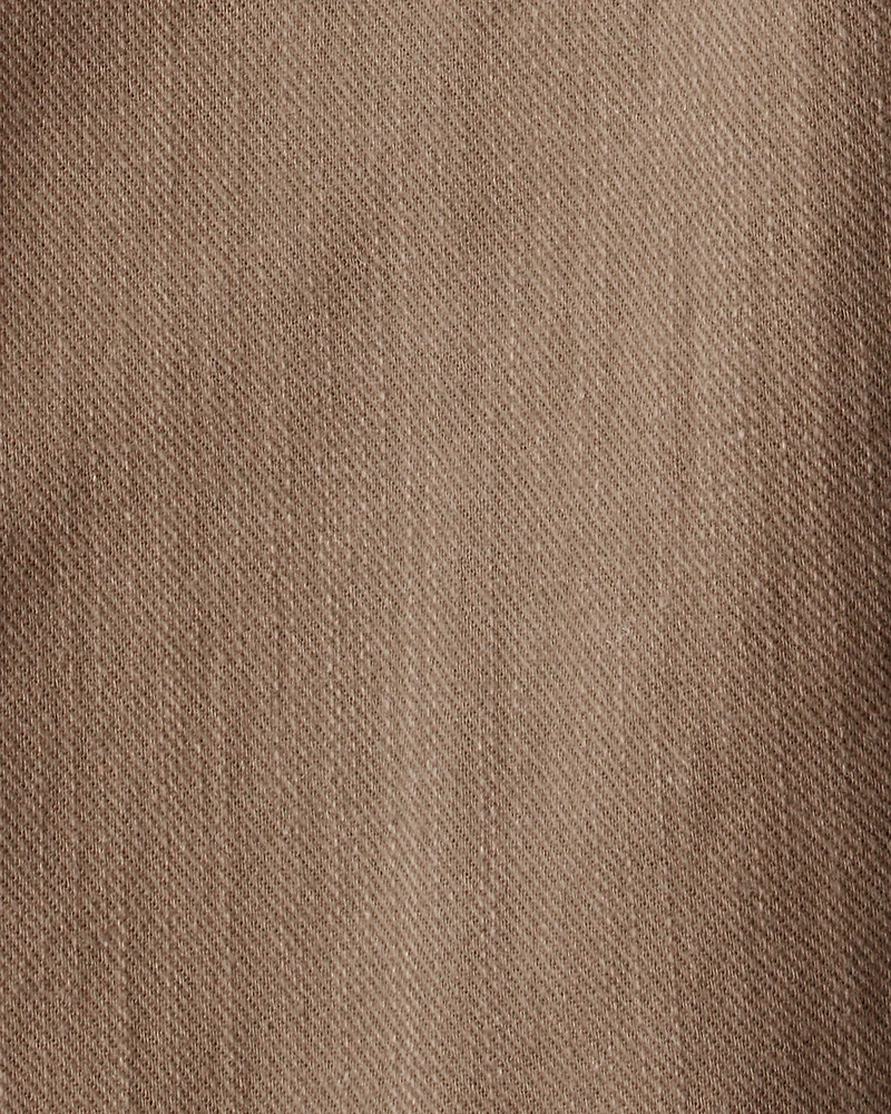 Toddler Girl Drawstring Wide-Leg Pants - Brown