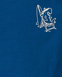 Baby Boy Shark Tank Top - Navy Blue