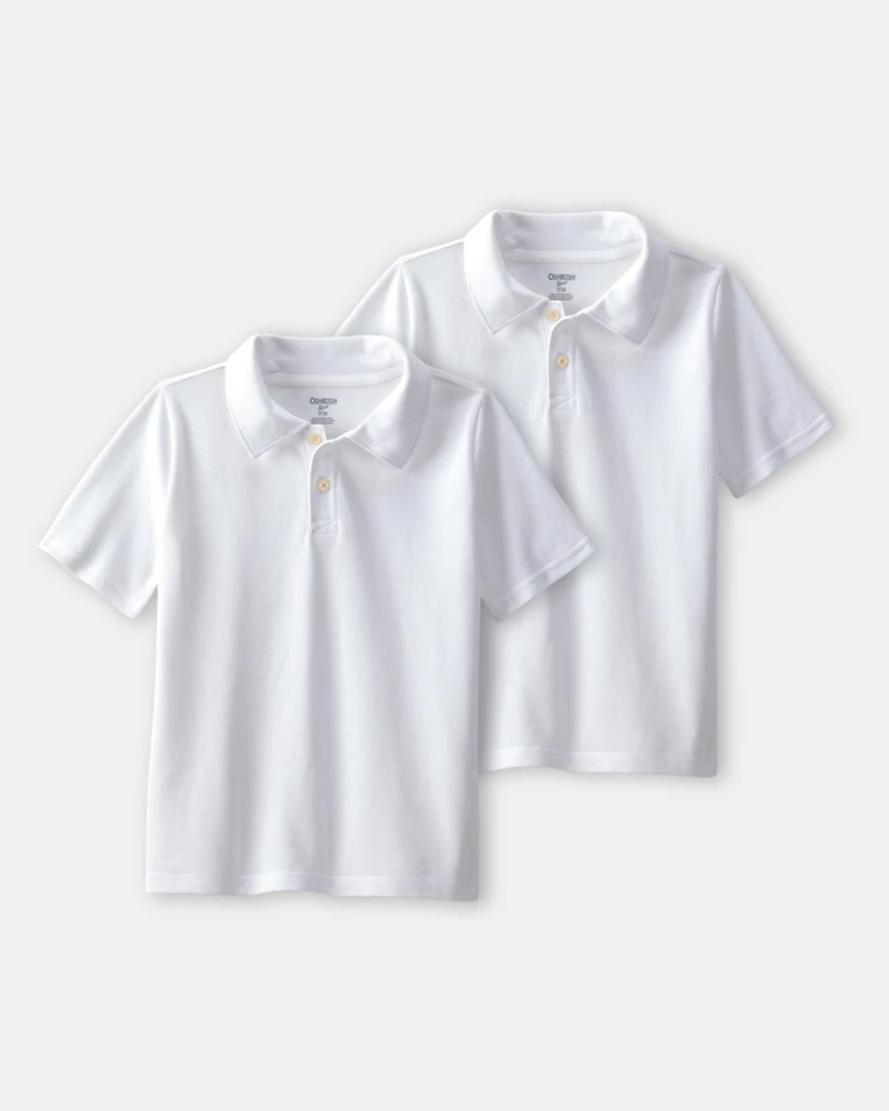 Boys -Pack Uniform Piqué Polo Shirts