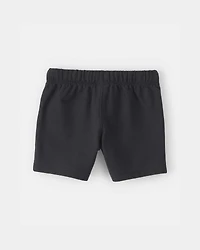 Toddler Boy French Terry Shorts - Black