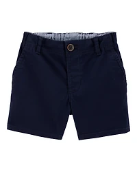 Baby Stretch Chino Uniform Shorts - Navy