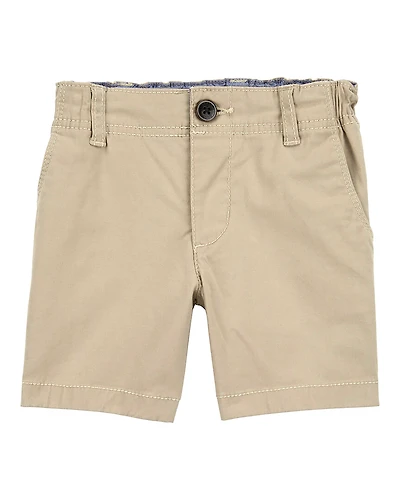 Baby Boy Stretch Chino Shorts - Khaki