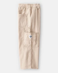 Toddler Boy  Wide-Leg Carpenter Twill Pants - Khaki